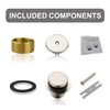 Brushed Nickel Bathtub Drain Tip-Toe Single Hole,Welsan Tub Drain Trim