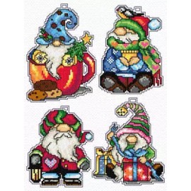 Crafting Spark Christmas Gnomes 138CS Crafting Spark Counted Cross-Stitch Kit