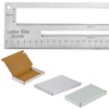 Glamified - Mail PiP Letter Size Guide Ruler, Letter &