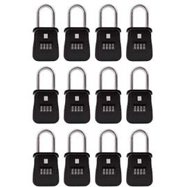 12 Pack of Key Safe Realtor Lock Box with Set-Your-Own Combination Lock