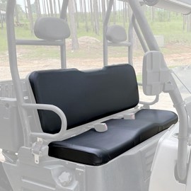 KUAFU UTV Seat Cover Set Compatible with 2002-2008 Polaris Ranger 425 500 570 700 800 900 & 2009 Polaris Ranger 700 Crew 6x6 4x4 4X2 Utility Black