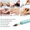 AUAUY 2 PCS Metal Inkless Pencil, Infinity Pencil, Reusable Everlasting
