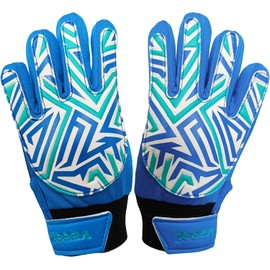 Verri Guantes para Portero Infantil para niño con Palma de látex para Mejorar en la práctica del fútbol Soccer y Proteger Las Manos de Impactos o tiros
