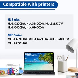 Toner Cartridge Compatible for Brother TN229 TN229BK TN229 Black Toner Cartridge High Yield for MFC-L3720CDW MFC-L3780CDW HL-L3220CDW HL-L3280CDW HL-L3300CDW Printer (2 Pack)