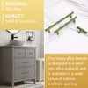 Vicycmc Green Cabinet Pulls 5 Inch(128mm) Hole Center,Zinc Alloy Solid
