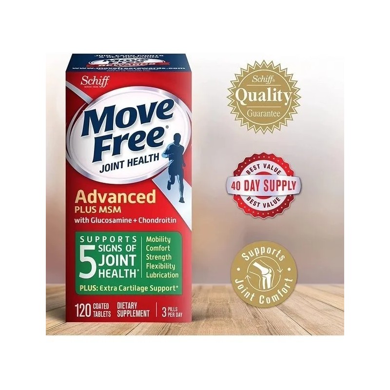 Move Free Multivitamínico Glucosamina Condrintina 120 Tab Sabor