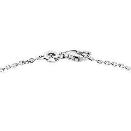 Amor Women's Infinity Bracelet 925 Sterling Silver Rhodium-Plated Zirconia White 19 cm 509992