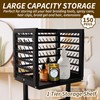 GENMOUS Black Braiding Hair Rack - 150 Pegs, Tri-Sided Braid