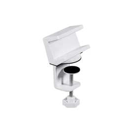 Monoprice Desk Clamp Holder - White For Surge Protectors, Power Strips, USB Hubs - Workstream Collection