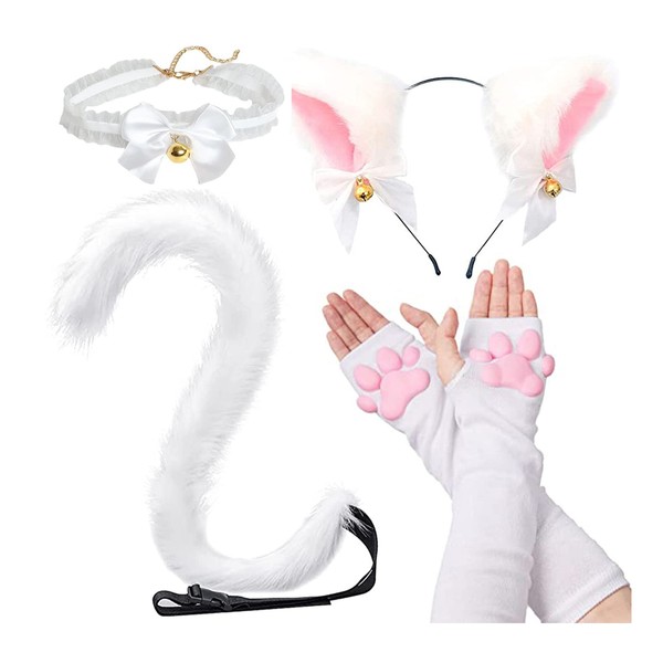 Cat Paw Cosplay Set, Cat Paw Gloves Mittens with Cat