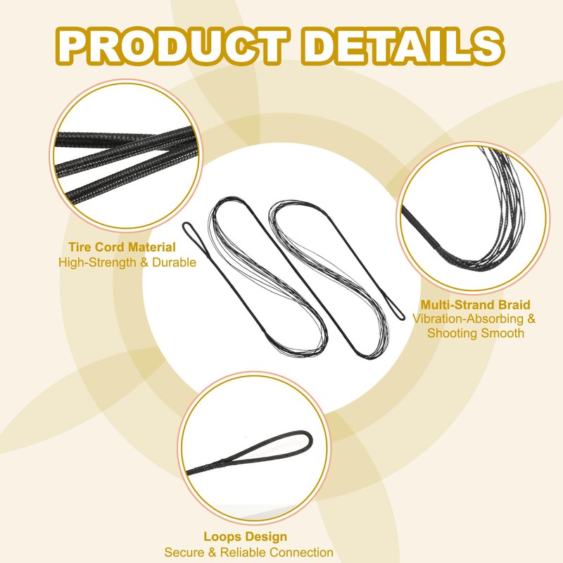 PATIKIL 44 Inch Bow String Replacement, Archery Bowstrings Accessories 12