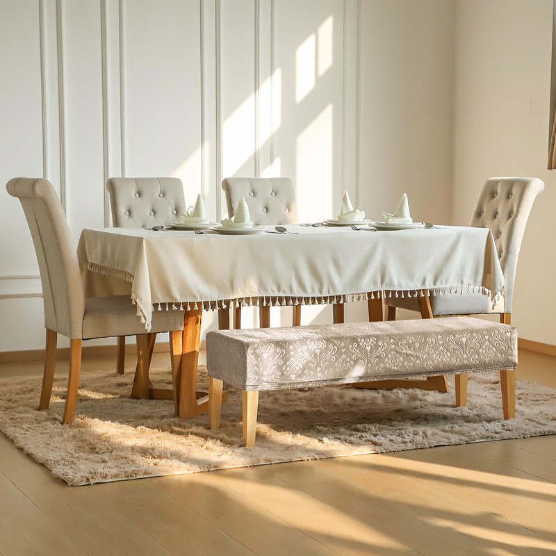 EVOLLER - Funda de asiento elástica de terciopelo para comedor,