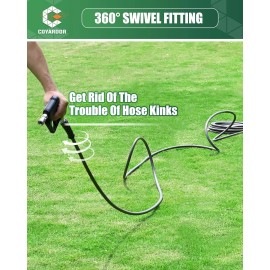 COYARDOR Pressure Washer Short Gun with Swivel, 4000PSI 6.8GPM, Black