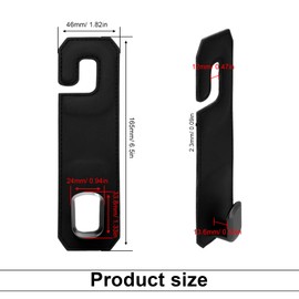 Shwdsy Haken Kopfstütze Auto, 2 Stück Auto Haken Kopfstütze, Autozubehör zur Befestigung an den Kopfstützen Im Auto, für Handtaschen, Geldbörsen, Taschen Rücksitzhaken (Schwarz)