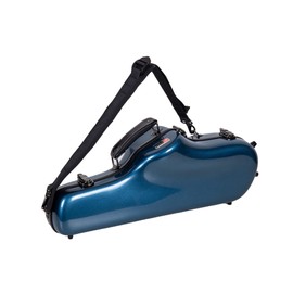 Crossrock Pro-Grade Alto Saxophone Case | Sapphire Blue, TSA Lock, Stylish & Elite Protection, Detachable Straps, Accessory Pocket for Professional Musicians