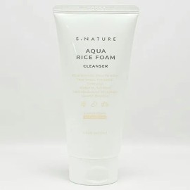 Esnature S-Nature Aqua Rice Mildly Acidic Cleansing Foam 80ml Mild Cleansing Hypoallergenic Foam / 에스네이처 아쿠아 라이스 약산성 클렌징폼 80ml 순한클렌징 저자극폼