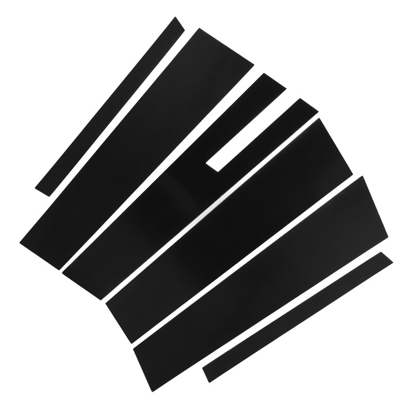 6 Pcs Side Door Window Cover Glossy Black Pillar Post