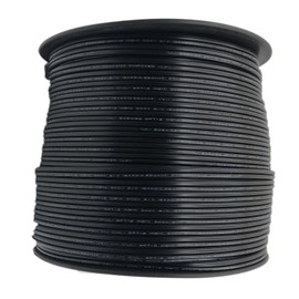 Aniai SPT-2 18/2 Low Voltage Landscape Lighting Copper Wire - 500 Feet Black 18 Gauge 2 Conductor - Outdoor Direct Burial