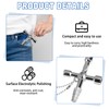 Multi-Functional Universal Cross Key Utility Key, Loft Hatch Key Square