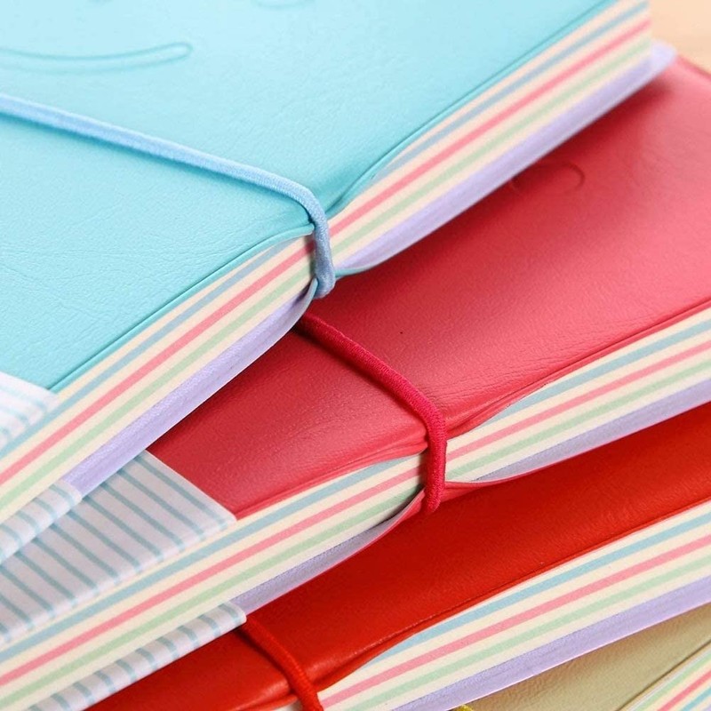 2 Pcs Mini Notebook, Mini Diary 2 Colors Pocket Notebook
