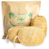 Natural Loofah Exfoliating Sponge (3 Pack) - Organic Body Scrubber