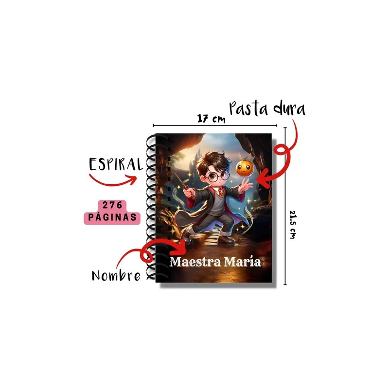 Agenda Escolar 26-27 Personalizada Maestra 2025 2026 17x21