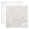 Diflart Peel and Stick Mother of Pearl Backsplash Tiles, Herringbone,