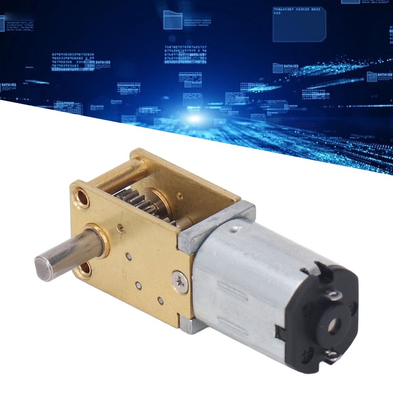 DC 12V Worm Gear Motor Low Speed Single Shaft Micro