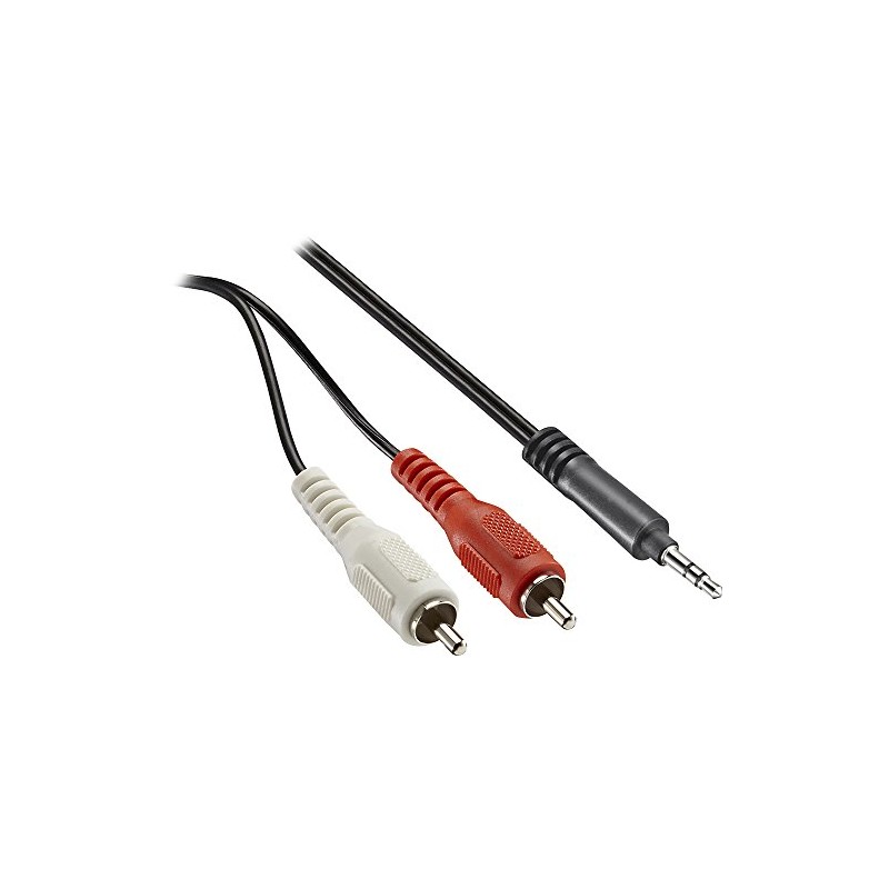 Insignia - 6' 3.5mm Mini-to-RCA Stereo Audio Cable - Black
