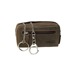 343 Key Pouch, Vintage Natural Dark Brown