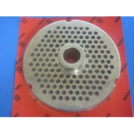 Size #42 FINE Grind x 1/4" Holes. (6mm Holes) Large Burger Meat Grinder disc Plate Hobart, Biro, Berkel, Meat Your Maker, Waltons. Lifetime NO Rust Warranty. Made in Italy