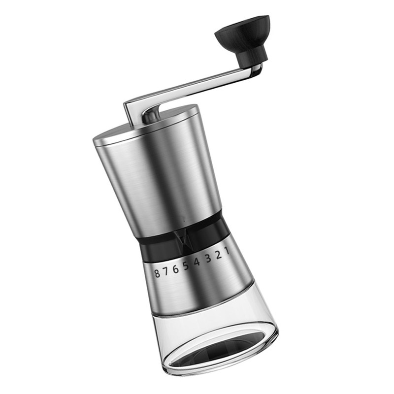 Manual Coffee Grinder 304 Stainless Steel Portable Hand Crank Coffee