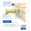 Welvzen 1/4" Spacer for Tub Spout, Flange Trim Ring for