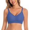 Hedya Flow Women's Wireless Bras Comfortable Seamless Bralettes Soft V