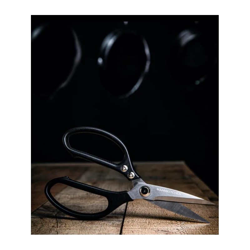 MÄNKITCHEN Heavy Duty Kitchen Scissors - Hardened Stainless Steel Blades,