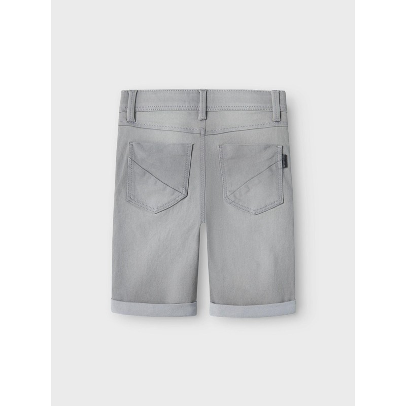 Name It Boys' Denim Shorts, Medium Grey Denim