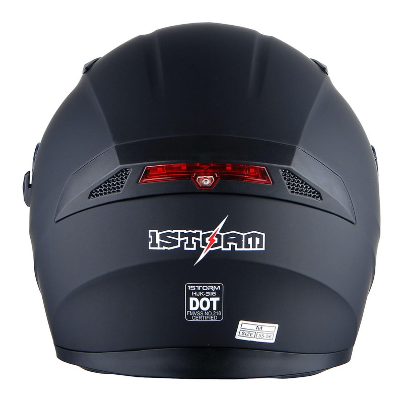 1Storm Motorcycle Street Bike Dual Visor/Sun Visor Full Face Helmet