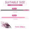 Tavvke 200 Pcs Disposable Makeup Applicators Set, 100 Mascara Brushes