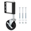 PATIKIL 4 Inch Gate Wheels for Wooden Gate, Rubber Gate