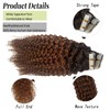 Jerry Curly Human Hair Extensions Tape ins for White Women,