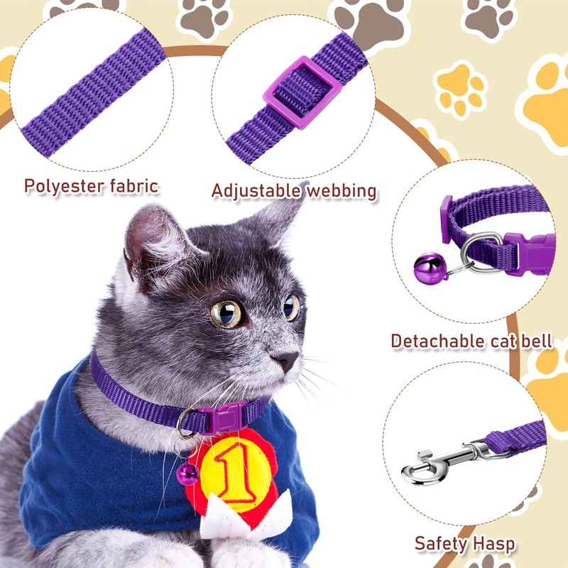 Amylove 48 Pcs Dog Collar and Leash Set, Polypropylene Adjustable