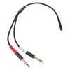 LABRIMP Audio Adapter Cable Headphones Jack Male Cord Dual Plug