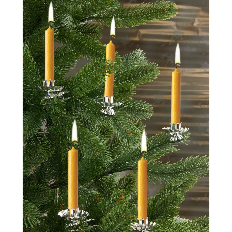 Eika Premium 100% Beeswax Tree Candles - Pack of 20