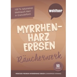 Wohltuer Myrrh Tree Resin 50 g - Pure Natural Resin for Smokes, Aromatherapy & Wellness - High Quality