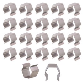 DGQ 20 Pieces Screen Door Installer Clips Window Screen Clips Silver Screen Retainer Clips for Installing Window and Door Screens
