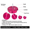 4-Piece Plastic Pipe Reamer Tool Kit for PVC, CPVC, and