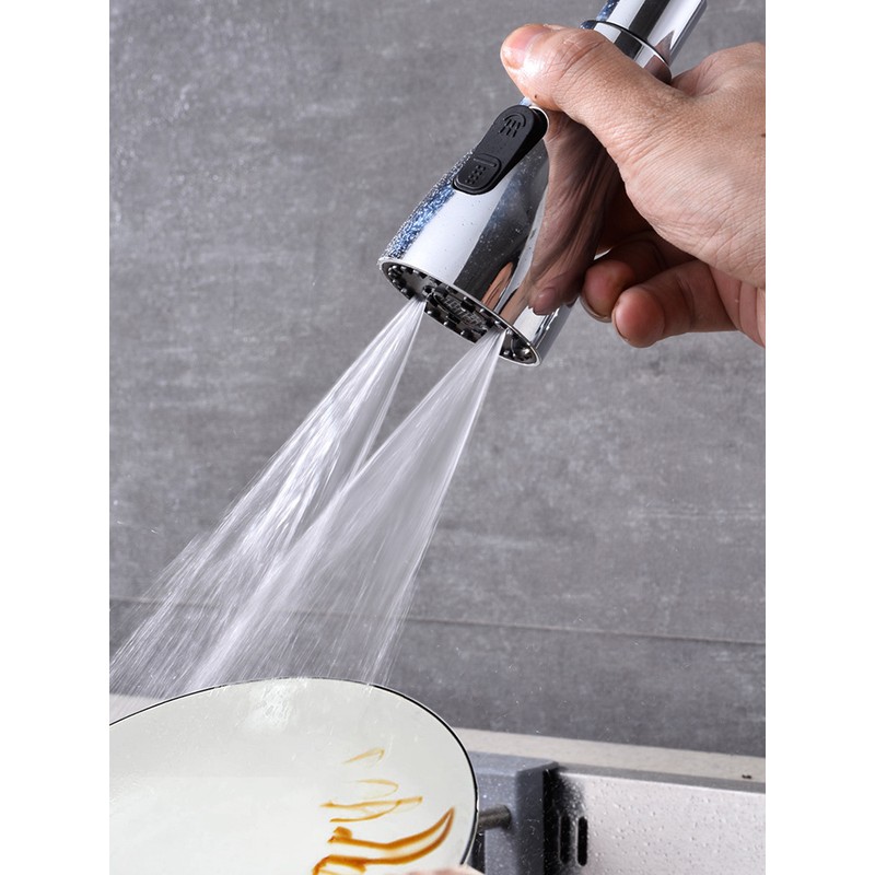 Swivel Universal Faucet Extender Swivel Head Metal Attachment Rotatable Faucet