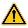 MBS-SIGNS Sticker Warning Sign "General Warning Sign" Film According to