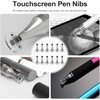 12Pcs Silver Universal Stylus Replacement Disc Tips Round Shape Replaceable
