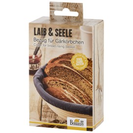 RBV Birkmann, 700703 Loaf and Soul Round Proofing Basket Cover Large Cotton